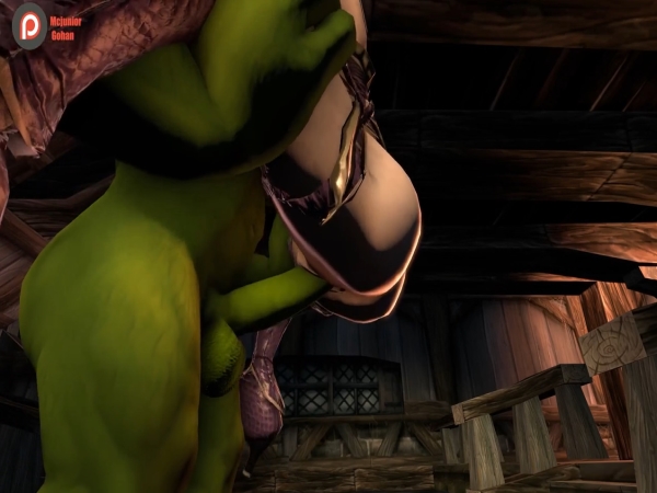 Horny goblin rough fucks a princess pussy